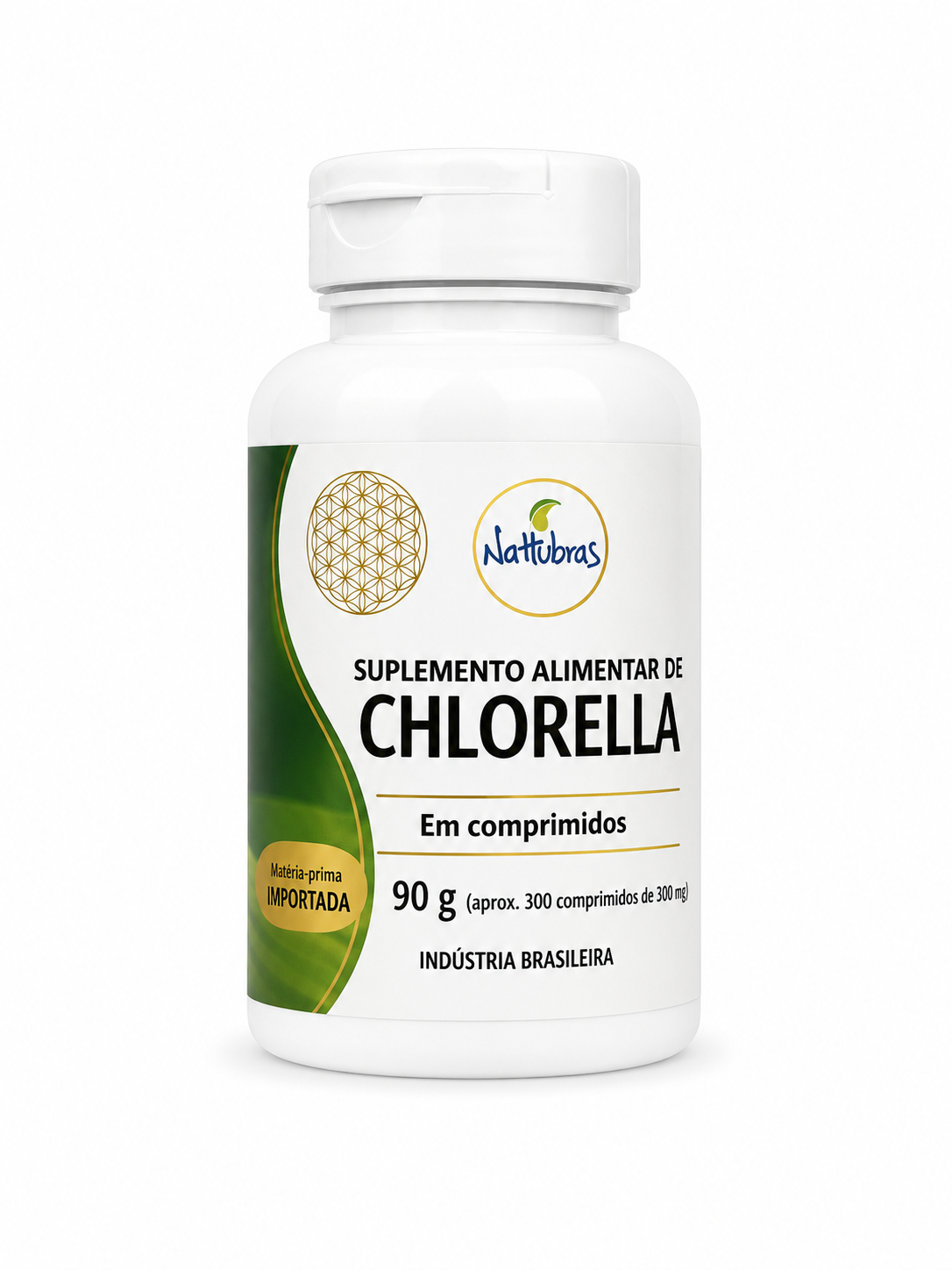 Chlorella em Comprimidos 90g – Nattubras