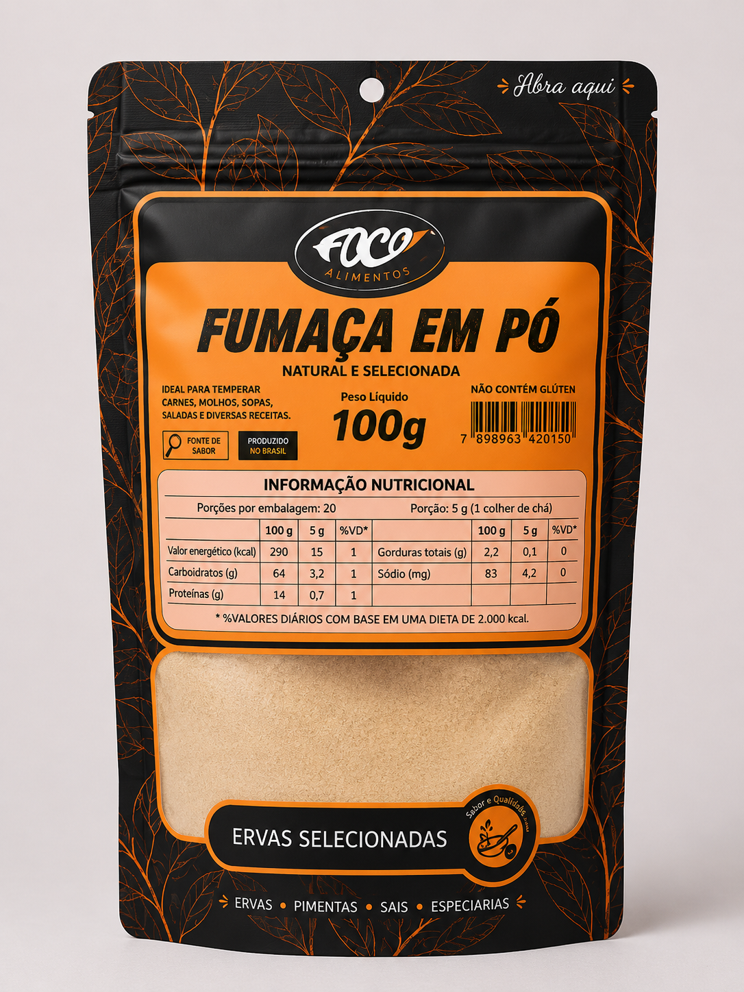Fumaça em Pó Foco Alimentos – 100 g