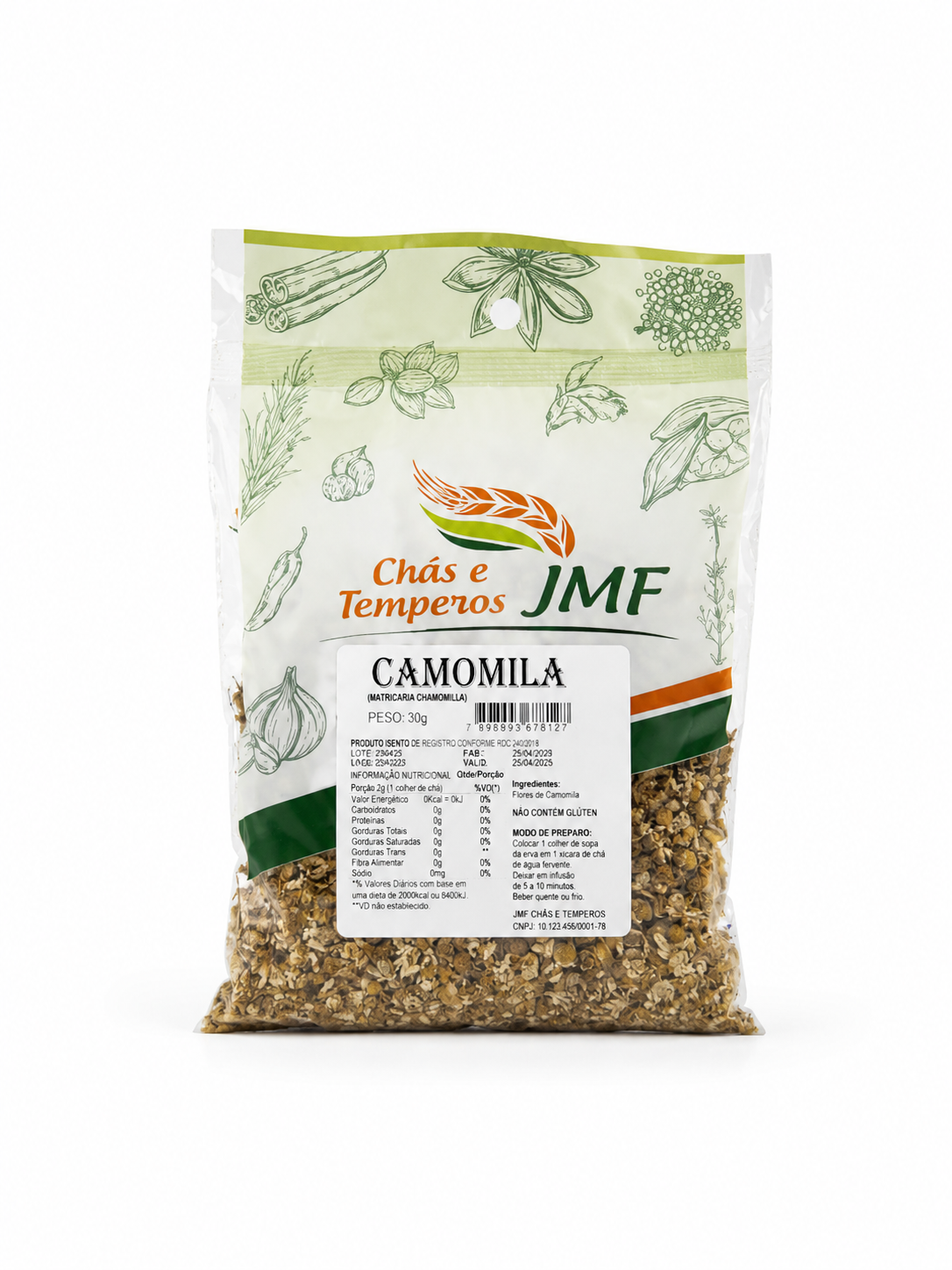 Camomila 30g – JMF Chás e Temperos