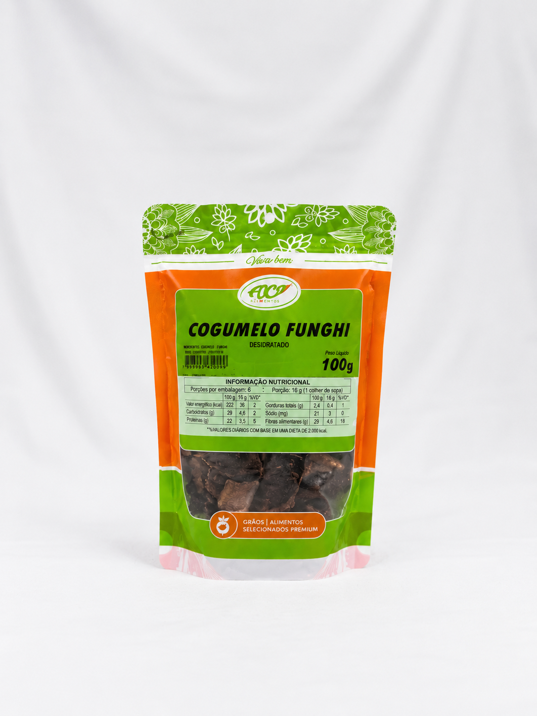 Cogumelo Funghi Desidratado 100g – Foco Alimentos