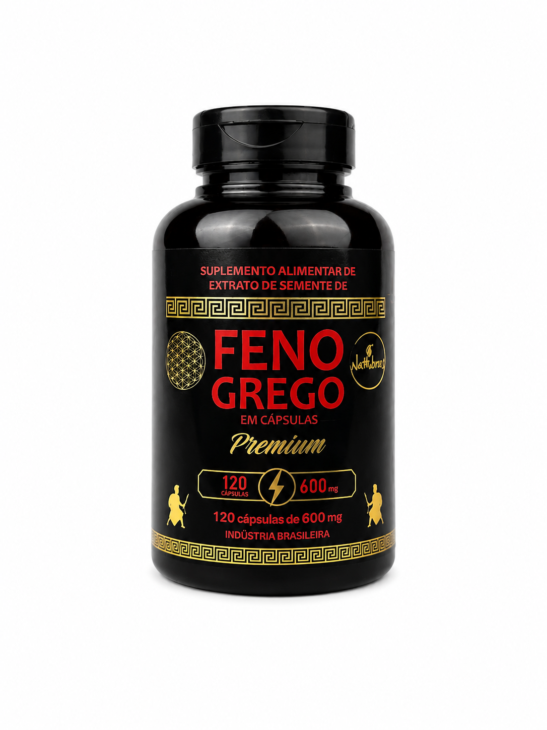 Feno Grego Premium Nattubras – 120 Cápsulas de 600 mg
