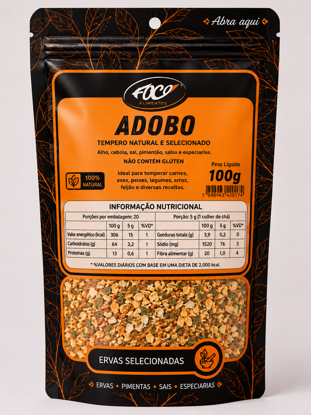 Adobo 100g – Foco Alimentos