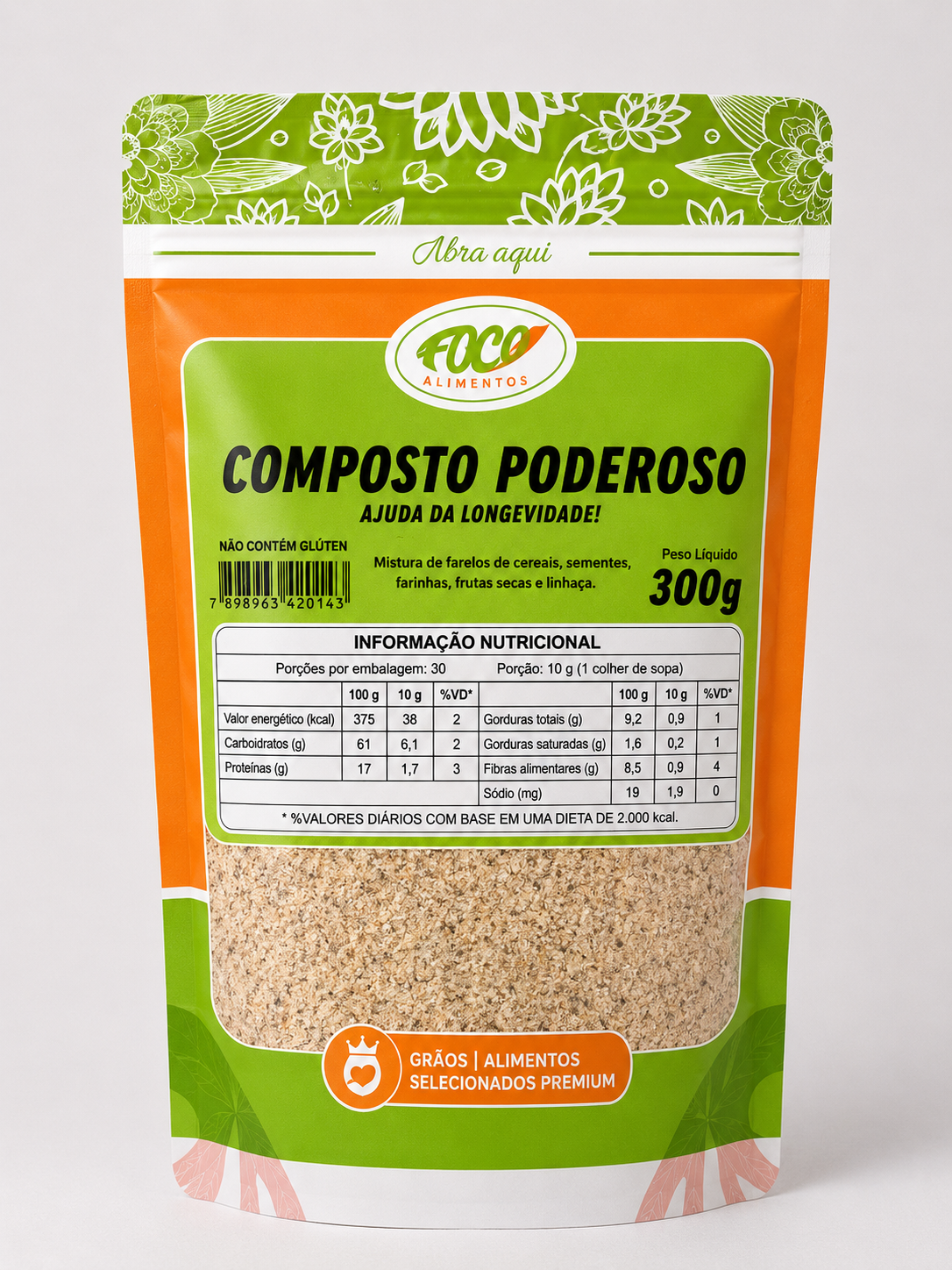 Composto Poderoso – Foco Alimentos – 300 g